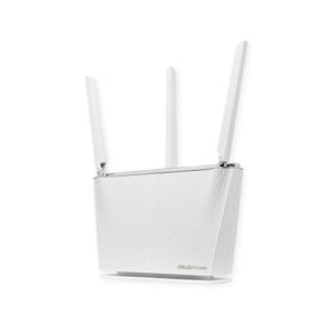 asus wifi 6 router (rt-ax68u white) - dual band gigabit wireless router, 3x3 support, gaming & streaming, aimesh compatible, included lifetime internet security, parental control, mu-mimo, ofdma