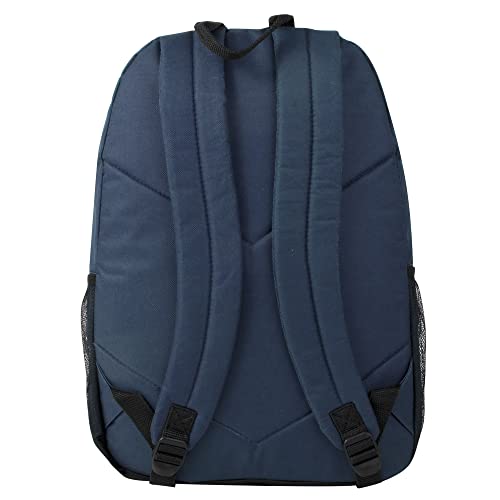 Multi Pocket Colorful Travel and College Backpacks with Padded Straps, Side Pockets (Navy)
