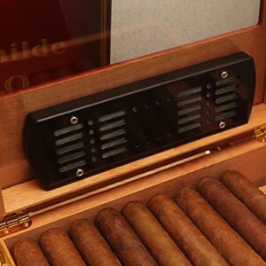 TISFA Cigar Humidifier, Cigar humidor humidifiers, Black Cuboid Humidor Humidifier (M)