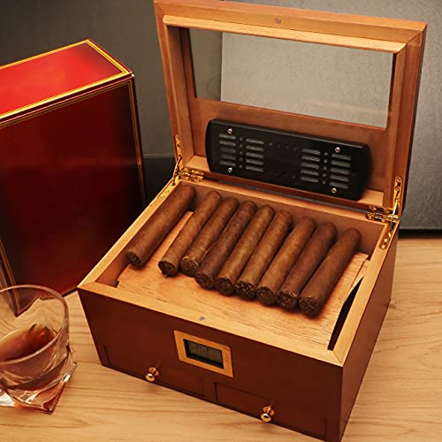 TISFA Cigar Humidifier, Cigar humidor humidifiers, Black Cuboid Humidor Humidifier (M)