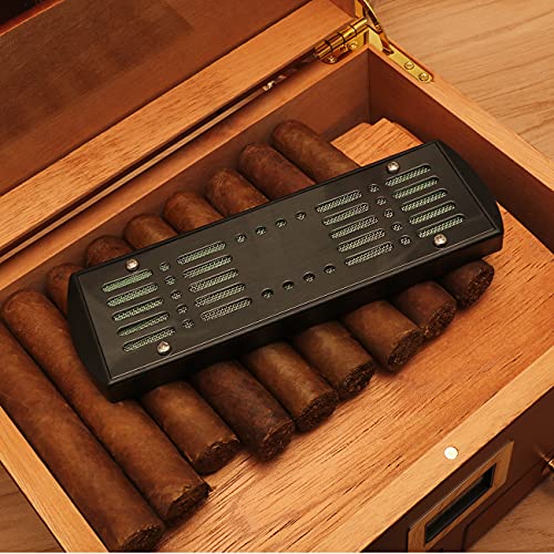 TISFA Cigar Humidifier, Cigar humidor humidifiers, Black Cuboid Humidor Humidifier (M)