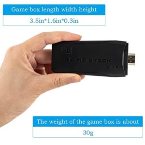 YUYUE Wireless Retro Game Console, Plug and Play Video Game Stick Built in 10000+ Games,9 Classic Emulators, 4K High Definition HDMI Output for TV with Dual 2.4G Wireless Controllers(64G)