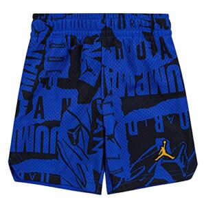 jordan boy's printed mesh shorts (big kids) racer blue lg (14-16 big kid)