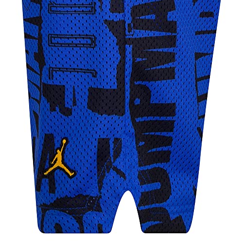 Jordan Boy's Printed Mesh Shorts (Big Kids) Racer Blue LG (14-16 Big Kid)