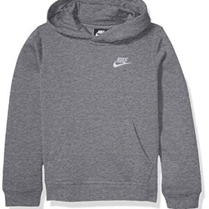 Nike Baby Boy's Club Fleece Pullover Hoodie (Toddler) Carbon Heather 2T (Toddler)