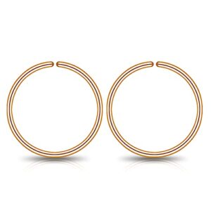 7mm small 14k rose gold filled hoop earrings for women cartilage helix tragus