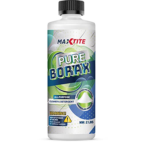 MAXTITE 2lbs Borax, Multipurpose Cleaner, Borax Powder, Laundry Booster, Washing Powder, Borax Laundry Booster, Borax Powder for Laundry, Borax for Slime, Borax Powder for Slime, Detergent Booster