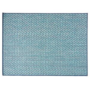 christopher knight home boggio area rug, 5'3" x 7', blue + ivory