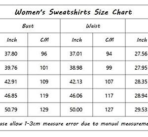 WEESO Crew Neck Sweatshirts Hoodies for Women Tunic Tops for Leggings Coffee Large