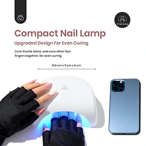 beetles Gel Polish Curing Lamp 36W U V, Fast Drying LED Nail Dryer Compact Manicure Light with Timer Setting Sensor DIY Nail Home