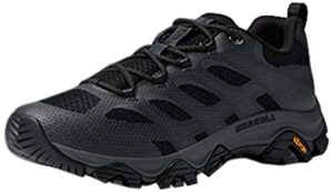 merrell men's moab 3 edge hiking shoe, black, 12