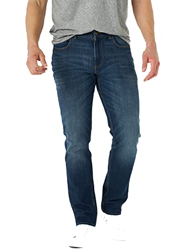 Lee Men's Extreme Motion Bi-Stretch Straight Fit Tapered Leg Jean, Bucket, 36W x 29L