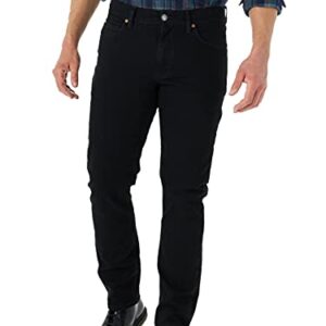 Lee Men's Legendary Regular Fit Tapered Leg Jean, Overdye Black, 42W x 29L