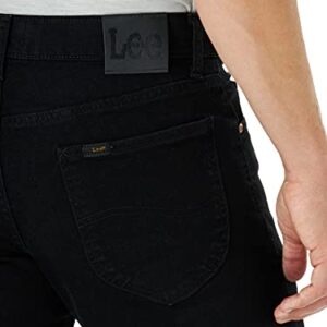 Lee Men's Legendary Regular Fit Tapered Leg Jean, Overdye Black, 42W x 29L