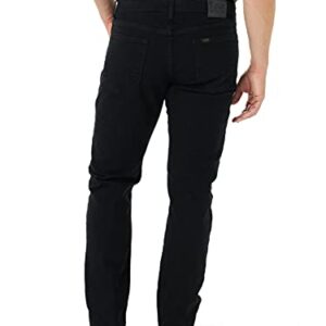 Lee Men's Legendary Regular Fit Tapered Leg Jean, Overdye Black, 42W x 29L