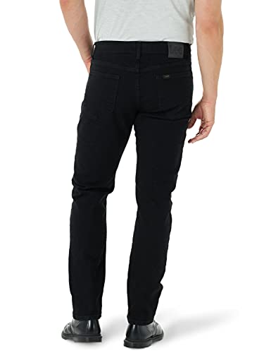 Lee Men's Legendary Regular Fit Tapered Leg Jean, Overdye Black, 42W x 29L