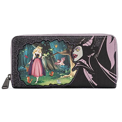 Loungefly Disney Villains Scenes Maleficent Sleeping Beauty Zip Around Wallet