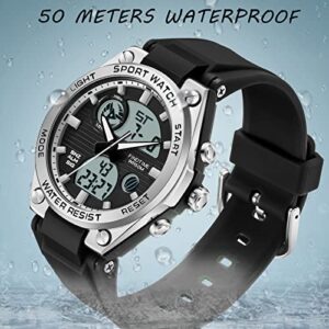 findtime Womens Digital Watch Sport Waterproof Watch Analog Military Tactical Watches LED Backlight Alarm Stopwatch Wrist Watches