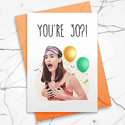 13 Going On 30-30th Birthday Card, Gift for Best Friend, Personalized Birthday Card, Dirty Thirty, Thirty Flirty and Thriving, For Her [00060]