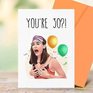 13 Going On 30-30th Birthday Card, Gift for Best Friend, Personalized Birthday Card, Dirty Thirty, Thirty Flirty and Thriving, For Her [00060]