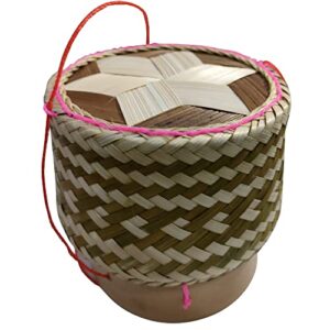 heavens tvcz sticky rice basket serving thai laos small handmade bamboo to keep sticky rice warm for restaurant