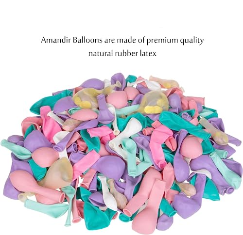 Amandir 168Pcs Unicorn Balloons Arch Garland Kit, Pink Purple Aqua Blue Confetti Latex Balloons for Unicorn Birthday Decorations for Girls Wedding Baby Shower Party Supplies