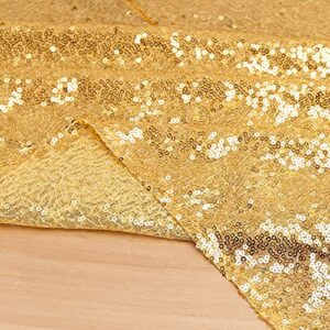 WEMOSI Gold Sequin Backdrop Curtain - 2PCS Glitter 2.5x8FT Gold Sequin Curtains Wedding Party Ceremony Birthday Candy Buffets Photography