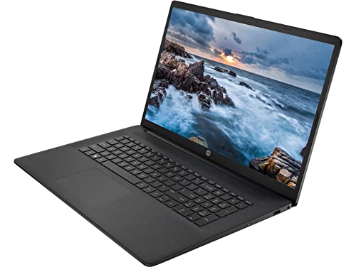 HP Newest 17 Laptop, 17.3" HD+ Screen, AMD Athlon Gold 3150U Processor, 8GB DDR4 RAM, 512GB PCIe SSD, Wi-Fi, Webcam, Bluetooth, HDMI, Windows 11 Home, Black