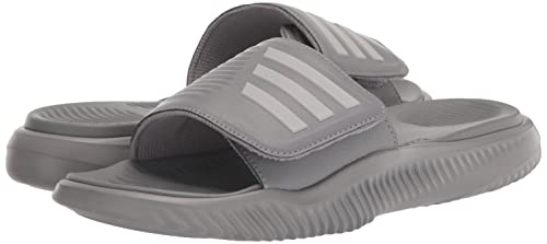 adidas Unisex Alphabounce 2.0 Slides Sandal, Grey/Grey/Grey, 9 US Women