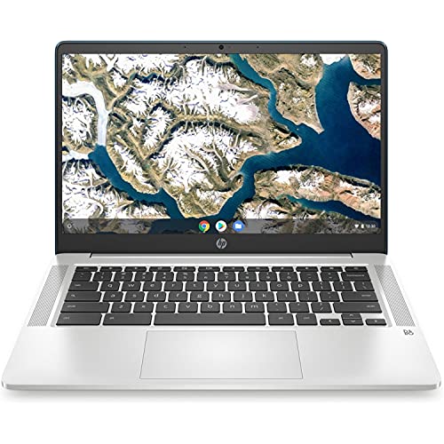 HP Chromebook 14a-na0011cy 14" Intel Celeron N4020 1.1 GHz, 4GB RAM 32GB eMMC Chrome OS, Forest Teal (Renewed)