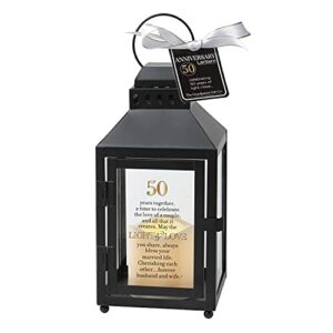 celebrating 50 years together - 50th wedding anniversary lantern - golden anniversary keepsake