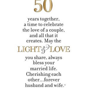 Celebrating 50 Years Together - 50th Wedding Anniversary Lantern - Golden Anniversary Keepsake