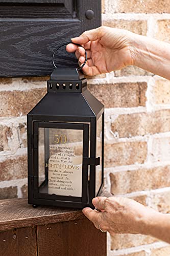 Celebrating 50 Years Together - 50th Wedding Anniversary Lantern - Golden Anniversary Keepsake