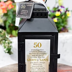 Celebrating 50 Years Together - 50th Wedding Anniversary Lantern - Golden Anniversary Keepsake