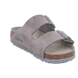 BIRKENSTOCK Unisex's Slides, Gray, 42 EU