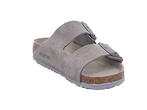 BIRKENSTOCK Unisex's Slides, Gray, 42 EU