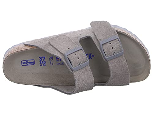 BIRKENSTOCK Unisex's Slides, Gray, 42 EU