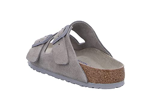 BIRKENSTOCK Unisex's Slides, Gray, 42 EU