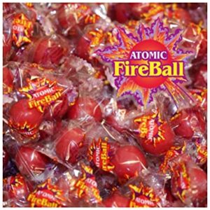 ATOMIC Fireballs - Fireball Candy Bulk - 1 LB - Hot Jawbreakers Candy - Bulk Candy - Individually Wrapped - Atomic Fireball Candy - Spicy Candy - Red Hot Cinnamon Candy Balls - Fire Balls Hard Candy