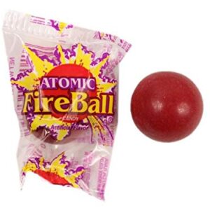 ATOMIC Fireballs - Fireball Candy Bulk - 1 LB - Hot Jawbreakers Candy - Bulk Candy - Individually Wrapped - Atomic Fireball Candy - Spicy Candy - Red Hot Cinnamon Candy Balls - Fire Balls Hard Candy