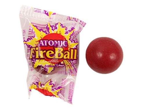 ATOMIC Fireballs - Fireball Candy Bulk - 1 LB - Hot Jawbreakers Candy - Bulk Candy - Individually Wrapped - Atomic Fireball Candy - Spicy Candy - Red Hot Cinnamon Candy Balls - Fire Balls Hard Candy