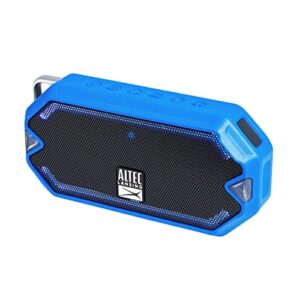 Altec Lansing HydraMini Wireless Bluetooth Speaker, IP67 Waterproof USB C Rechargeable Battery with 6 Hours Playtime, Compact, Shockproof, Snowproof, Everything Proof (Royal Blue)