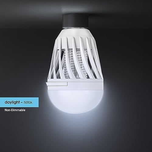 Feit Electric LED Bug Zapper Light Bulb - 2 in 1 UV Light attracts and zaps Mosquitoes and Other Annoying pests | Keeps Bugs Away