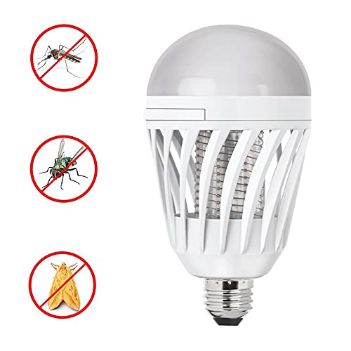 Feit Electric LED Bug Zapper Light Bulb - 2 in 1 UV Light attracts and zaps Mosquitoes and Other Annoying pests | Keeps Bugs Away