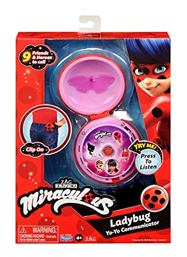 Bandai Miraculous Ladybug Yoyo Communicator, Ladybug Accessories Toy Phone for Role Play Fun, Miraculous: Tales of Ladybug & Cat Noir Kids Toys for Dress Up Games, Miraculous Ladybug Gift