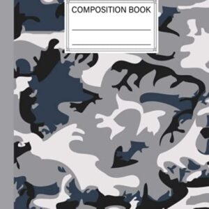 Composition Notebook: Camo Print Composition Notebook, Wide Ruled Paper Notebook Journal | Wide Blank Lined Workbook for Teens Kids Students Girls By Natalia Horn