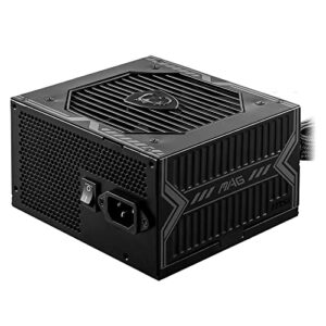 msi mag a550bn gaming power supplyr - 80 plus bronze certified 550w - compact size - atx psu