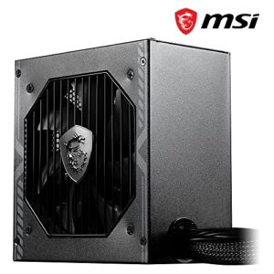 MSI MAG A550BN Gaming Power Supplyr - 80 Plus Bronze Certified 550W - Compact Size - ATX PSU