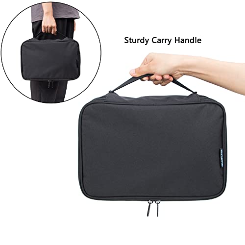 KISLANE Soft Carrying Case Compatible with Oculus Quest 2 VR, Carrying Case for Oculus Quest 2 Headset Fits for Travel, Home, Outdoor, Large Size Compatible with Elite Strap(Black-Large)