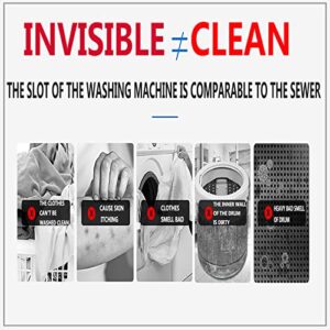 Wash Warrior Washing Machine Cleaner, Washer Machine Cleaner, Washing Machine Deep Cleaning Tablets, for All Machines Including He, Freshen Your Washing Machine. 24Tablets.